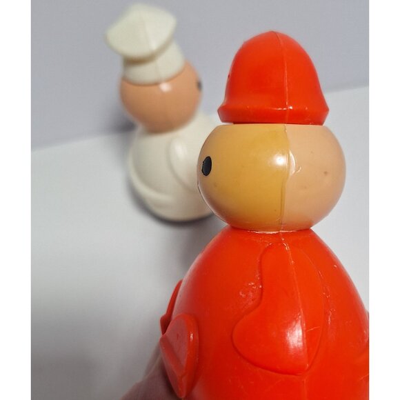 1970s Baker Candlestick Maker 3 Men In A Tub Roly Poly Lot Fisher Price Vintage - Picture 7 of 16